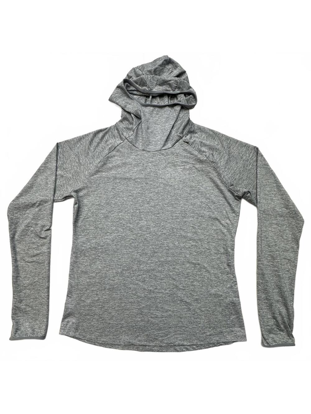 Nike Women’s Large Dri-FIT Element Hoodie Gray Running Pullover Thumbholes